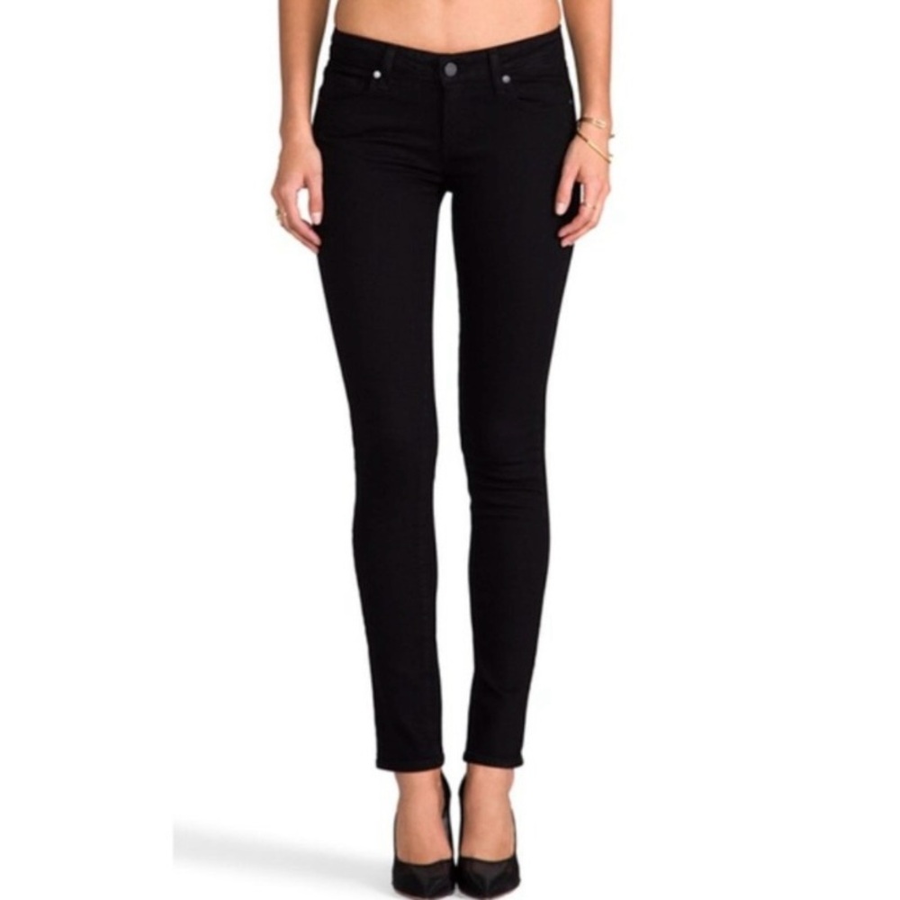 Paige - Skyline Skinny Jeans - Black Ink - Size 27 - Excellent